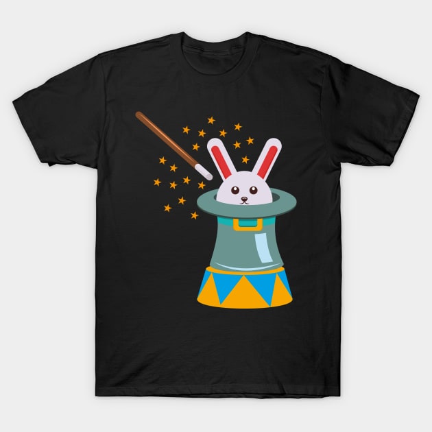 Circus Rabbit Magic Bunny - Cirque Event Entertainment Conjure T-Shirt by Shirtbubble